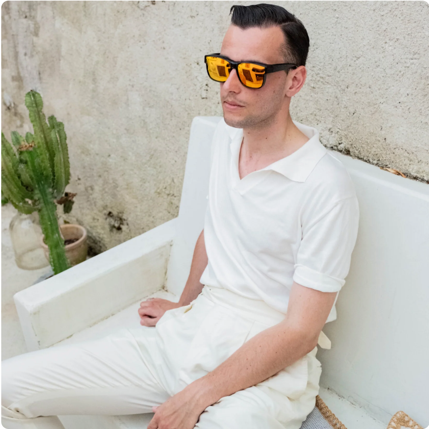 Azraya® Uomo - Occhiali polarizzati con sovrapposizione