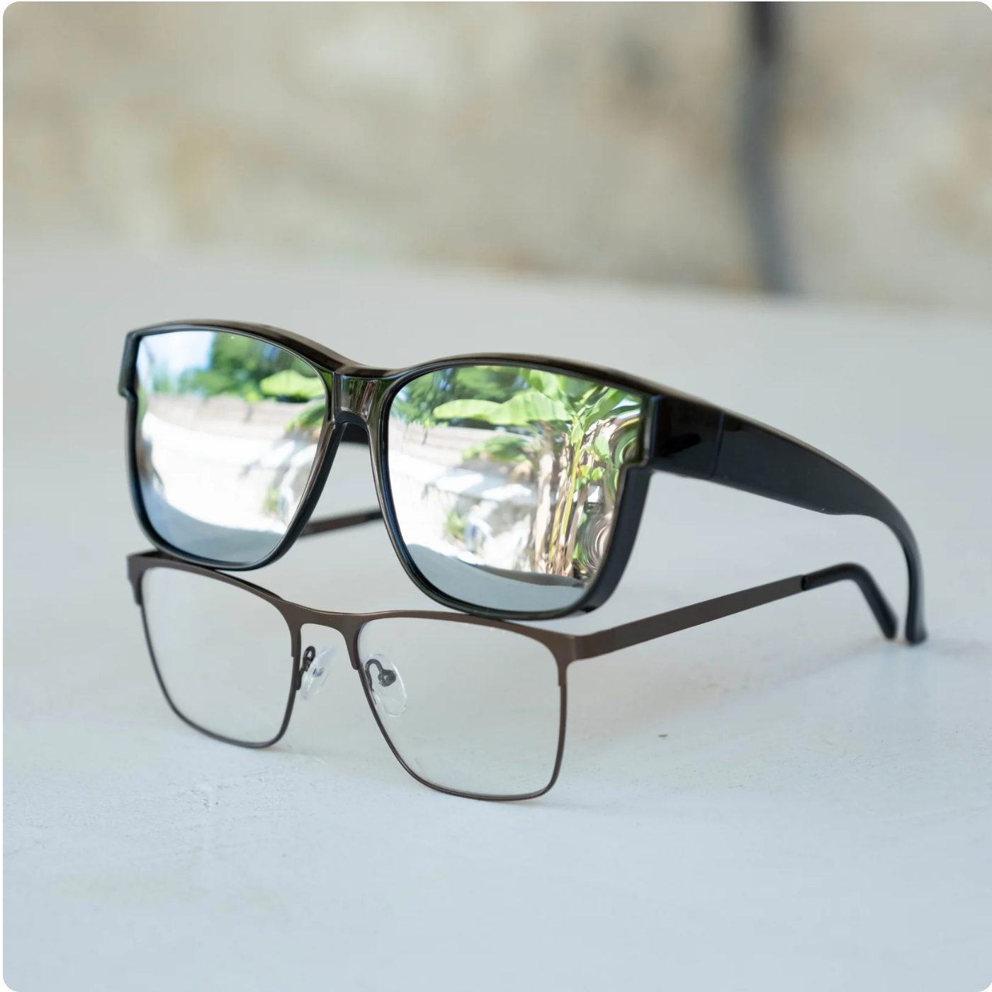 Azraya® Uomo - Occhiali polarizzati con sovrapposizione