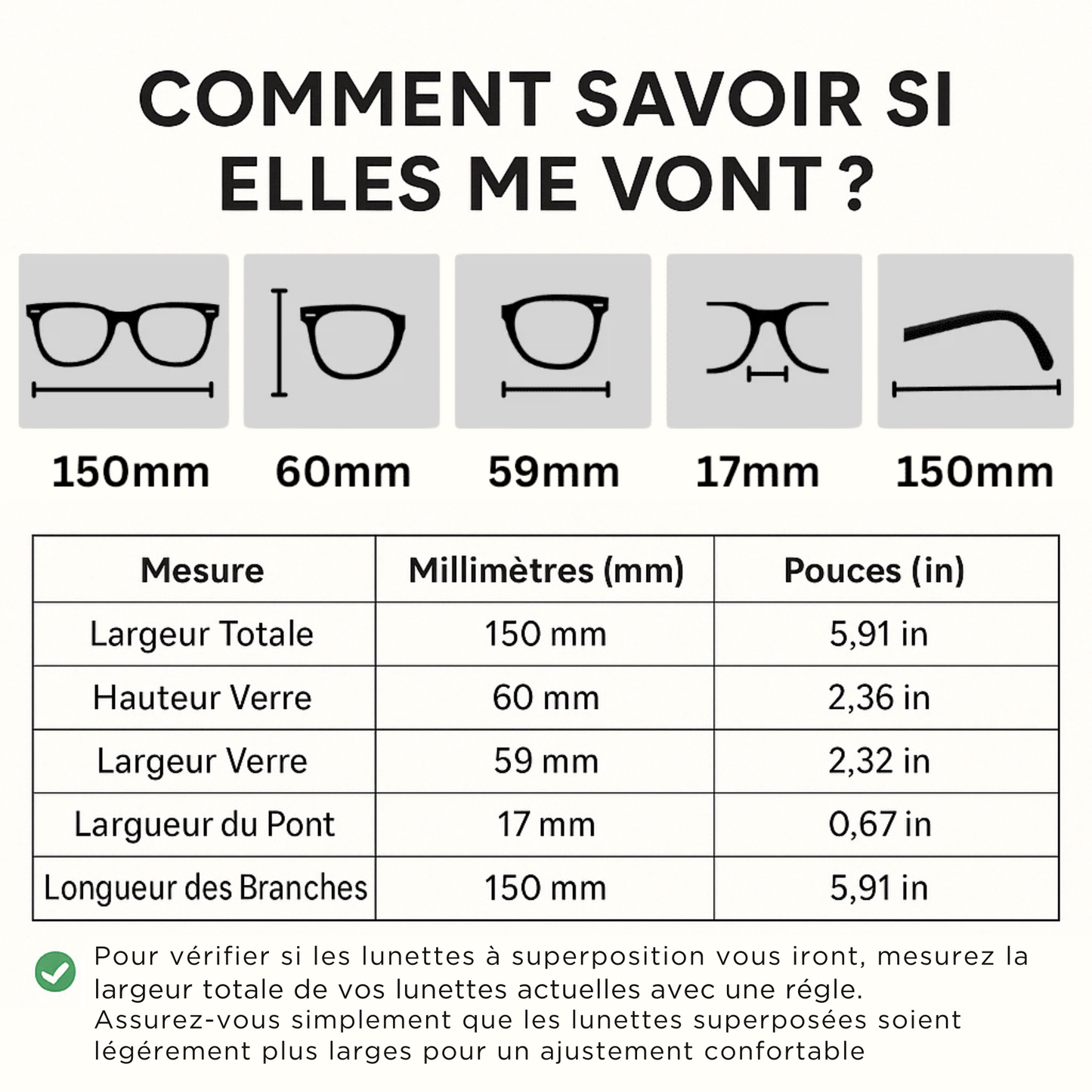 Azraya® Occhiali polarizzati con Sovrapposizione